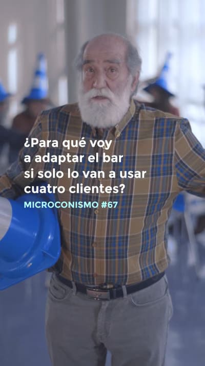 ¿Para qué voy a adaptar el bar si solo lo van a usar cuatro clientes?